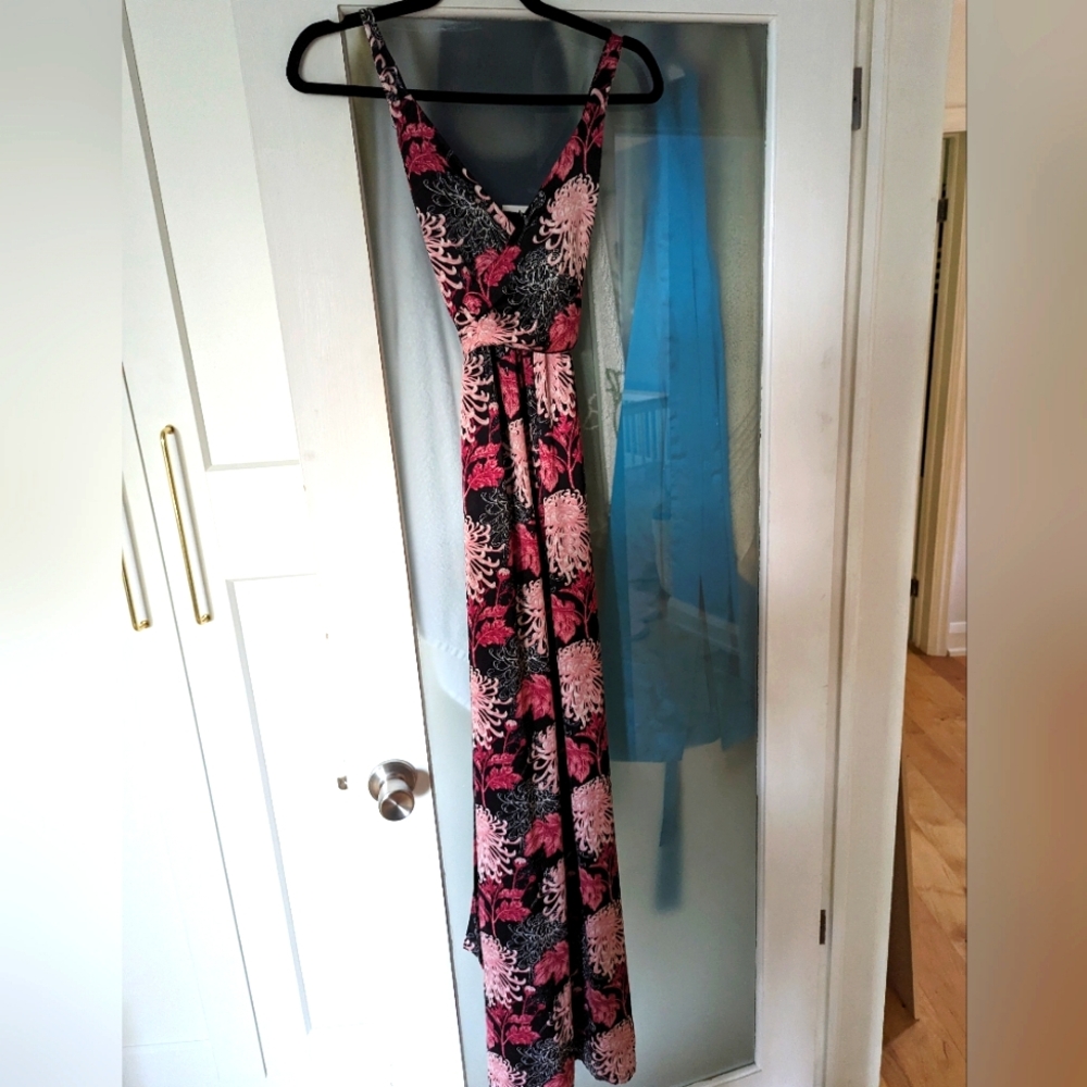 Red And pink Gown